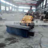 Hot Sale W720/W720T Mini Skid Steer Loader With Sweeper,B&S Engine,23hp