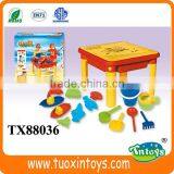 Kids Plastic Outdoor Summer Sand Beach Toys Table Set Sand Play Tools thumbnail-4