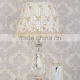 Graceful Lace Lampshade Clear K9 Crystal Table Lamp thumbnail-2