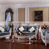 New Design Solid Wood Living Room Furniture Fabric Sofa Set thumbnail-1