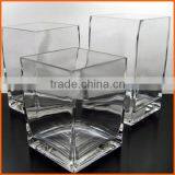Hot Sales Clear Square Glass Vase thumbnail-1