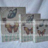 Wooden Boxes Gift Set Covered With Canvas Printing thumbnail-1