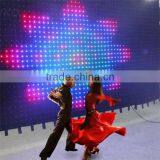 Programmble Indoor Rgb Fireproof Velvet Led Show Screen Curtain for Stage Background thumbnail-6