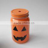 Colorful Halloween Decoration Skull Glass Jar With Lid thumbnail-4