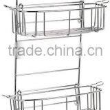 Metal Wire Hanging Bathroom Storage Rack Over The Door thumbnail-1