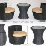 Creative Rattan Furniture Rattan Coffee Table and Chairs thumbnail-3