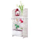 Wood Plastic Plate 4 Tier Modern Storage Organization Rack and Display Rack thumbnail-4