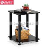Simplistic End Table Set of 2 MDF Wooden Coffee Table With Glossy Finished Side Tbale thumbnail-1