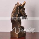 Art Deco Riproduzioni Life Size Resin Craft Fiberglass Head Horse thumbnail-5