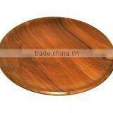 Round Wooden Tray thumbnail-1