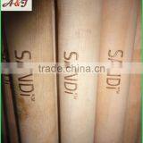 LOGO Print Natural Wooden Broom Stick, Wooden Mop Stick thumbnail-3