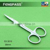 S3-3010 99mm 2CR13 Stainless Steel Small Stainless Steel Cuticle Scissors thumbnail-1