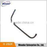 Sturdy Black Powder Coated Metal Steel Pipe Hook Wall Hook thumbnail-1