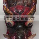 Dragon Mask Wall Hanging Decor Handmade in Nepal thumbnail-5