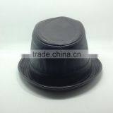 Blank Black Top Cap , Formal Hat For Man , Wedding Hat With Leater thumbnail-4