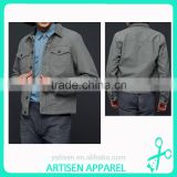 Men's Bomber Jacket 100% cotton 2016 New fashion casual short coat/Jacket with multi pocket for men