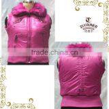 Padded Cotton Nylon Women Winter Jacket With Fur Collar thumbnail-1