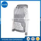 Hoodies Women Custom Lace Hoodies Blank High Quality Female Long Sleeve Sweatshirt Hoodie Women Plain thumbnail-2