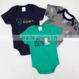 2017 Wholesale 3 Piece/lot Sleeveless Soft Cotton Baby Rompers For Newborn thumbnail-3