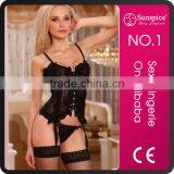 2015 Hot Sales and Fashionable Manufacturer OEM&ODM Service Black and Spandex Black Sexy Fat Women thumbnail-1