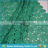 Best Selling Water Soluble 100 Polyester Emerald Green Lace Fabric for Dress thumbnail-3