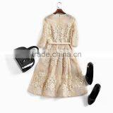 Maxnegio Office Ladies Formal Wear Ladies Lace Day Dress thumbnail-6