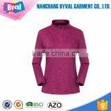 Wholesale Women Half Zip Plain Fitted Dry Fitted Shirts thumbnail-2