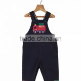 new style pant baby rompers wholesale baby boy Cartoon embroidery black rompers