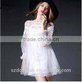White Sexy Korea Skirt Girl Dress Patterns Formal Dress With White Custom Garment thumbnail-3