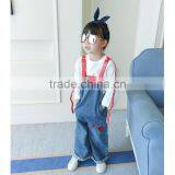 S17656A Classic Spring Autumn Children's Jeans Overalls thumbnail-3