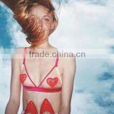 Runwaylover 5370 Hot Sale Ladies Embroider Heart Bra thumbnail-3
