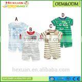 Wholesale Summer Cotton Baby Clothes Short Sleeve Newborn Baby Romper thumbnail-1