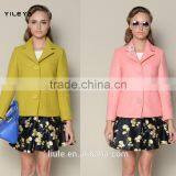Brand Designer 2015 European Style Elegant Plain Coats and Jackets Woman thumbnail-1