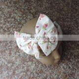 Latest Kids Girl Lace Flower Headband Baby Girl Top Knot Turban Hedband Children Pink Flower Hairband thumbnail-5