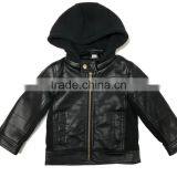 Children pu Jacket With Knitted Hood thumbnail-1