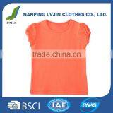 Baby Plain White Girls' Basic Short Puff Sleeve Round Neck T-Shirt thumbnail-3