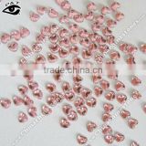 Different acrylic rhinestone nail shapes heart pink color for nail art craft decoration