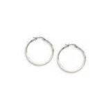 Fashionable Women's High Polished Stainless Steel Hoop Earrings for Wedding thumbnail-1