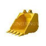 Yellow Small Excavator Bucket For Mini Digger , Excavator Spare Parts thumbnail-1