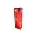 Single Tier Red Open Athletic Metal Gym Lockers Painting For Changing Room