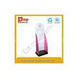 Red Cardboard Hook Display Stands Light Weight For Skin Care