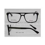 Black / Blue Acetate Optical Frames For Oblong Faces , Wide Square Shaped