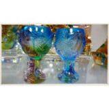 Hot Sales!! Liu li Lead Crystal Dragon and Phoenix Cup of Wedding Gifts