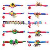 Women National Fabric Flower Bells Bracelet Handmade Cotton thumbnail-2