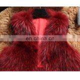 Europe Pattern New Fur Clothing Boutique Ladies Raccoon Fur Vest thumbnail-3