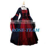 Rose Team-Free Shipping Custom-made Elegant Long Sleeve Victorian Dress Costume Gothic Dress Ball Gown thumbnail-3
