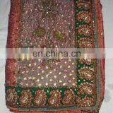 Ethnic Handmade Havey Stone Work Pure Jacquard Silk Sari thumbnail-3