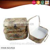 Best Selling Cardboard Vintage Suitcase Box With Metal Lock