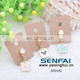 Cute Enamel Alarm Clock Dust Plug Ear Cap for Phone Pig Anti Dust Plug