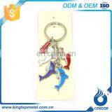 Vintage Embossed Zinc Alloy Rhinestone Key Rings Best Friend Personalized Gift Keychain Girl thumbnail-1